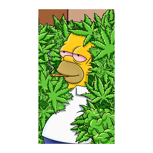 Smoking Homer sticker
