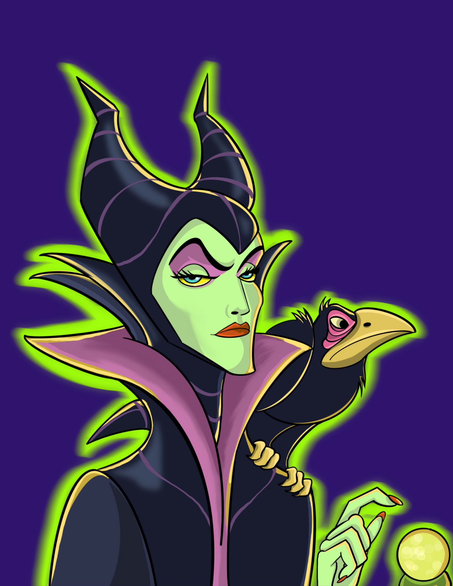Maleficent Canvas Print